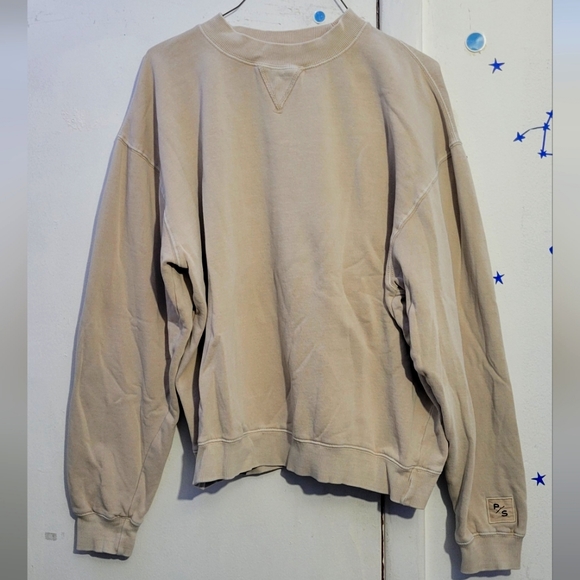 PacSun Sweaters - PacSun Women's Cream Sweatshirt long sleeve size large